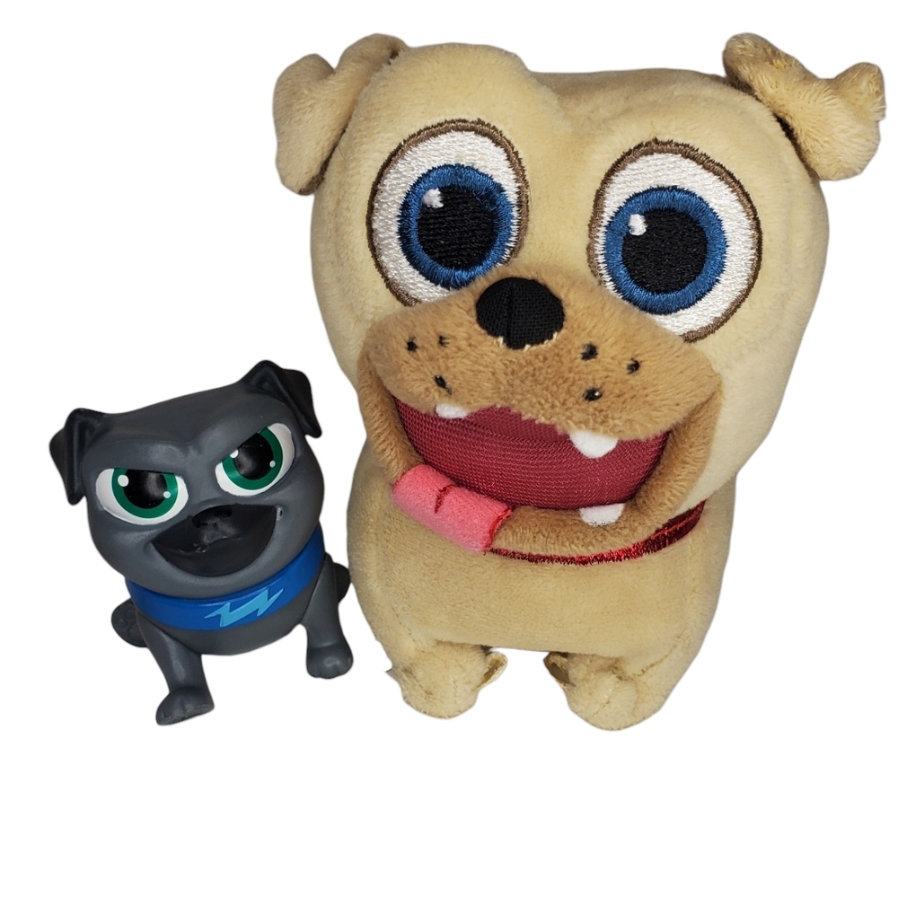 Puppy Dog Pals Lot Bingo Plastic Figure Rolly Talking Plush Stuffed Animal Toy
